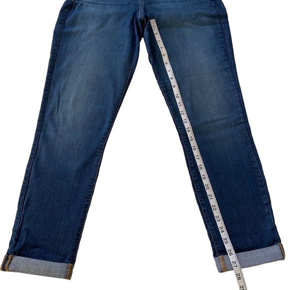 NYDJ Lift Tuck Technology Annabelle Skinny Boyfriend Cuffed Hem Jeans Size 6 - Picture 10 of 14